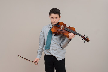 Middle School Student Playing Viola