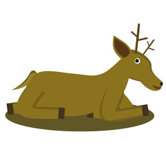cartoon animal cute deer illustration