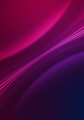 Dark abstract background with neon lines, glow.