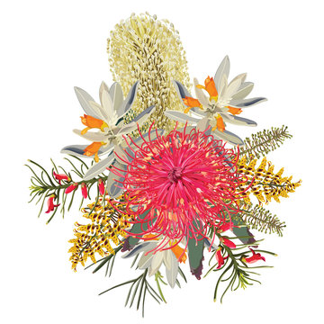Realistic Australian Bush Florals