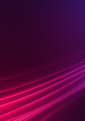 Fototapeta premium Dark abstract background with neon lines, glow.