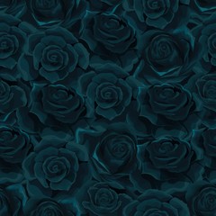 Vector flat moonlight rose flowers seamless pattern background illustration