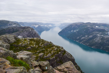 Lysefjord landscape, Pulpit Rock.