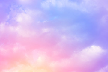 cloud background with a pastel colour