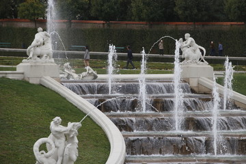 Fountains at Belvedere Palace, Vienna