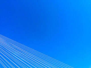 Fototapeta na wymiar Industrial Ring Bridge with Blue Sky