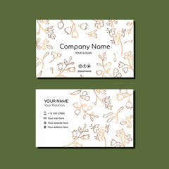 Business cards for florists