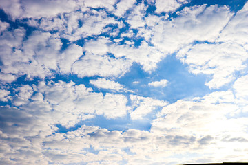 Fototapeta premium blue sky and white clouds