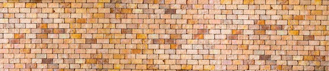 Background of red brick wall texture