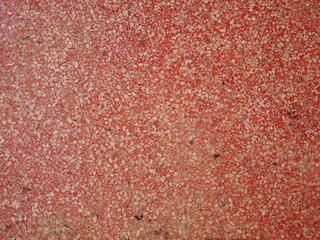 red marble stone background, closeup dirty granite floor