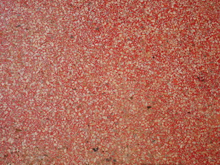 red marble stone background, closeup dirty granite floor