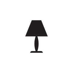 Table lamp icon. Vector illustration.