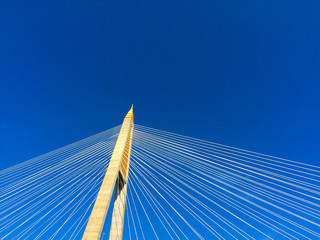 Industrial Ring Bridge with Blue Sky