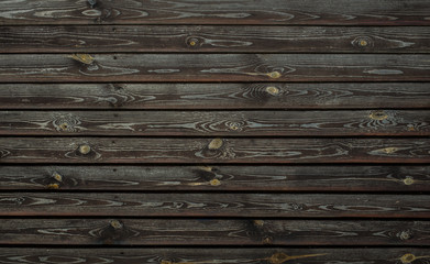 wooden background from old black boards