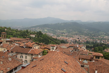 Obraz premium Panorama urbain Bergame