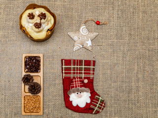 Gourmet Chocolate Christmas Bread for Christmas. Panettone