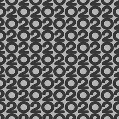 2020 happy new year seamless Wallpaper background, vector 2020 gray background Wallpaper for chromakey seamless
