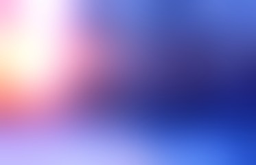Winter sunlight bright on blue blur abstract background. Shiny outdoor defocus illustration.