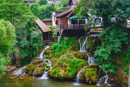 Wasserf&auml;lle von Slunj Istrien Kroatiien