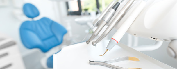 Dentist office. Dental tools, accessories