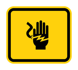 Electrical Shock Electrocution Symbol Sign, Vector Illustration, Isolate On White Background Label .EPS10
