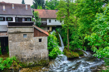 Wasserfälle von Slunj Istrien Kroatiien