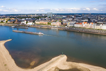 Rheinufer in Düsseldorf - Germany