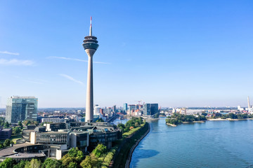 Rheinturm in Düsseldorf - Germany