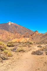 Volcanic landscape in Teide National Park