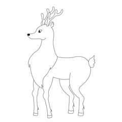 Deer vector doodle