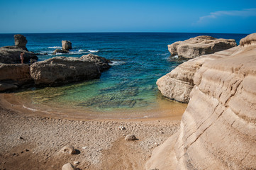 Kantarkasti (Sea Caves) is an amazing miracle of nature on the west coast of Cyprus.      