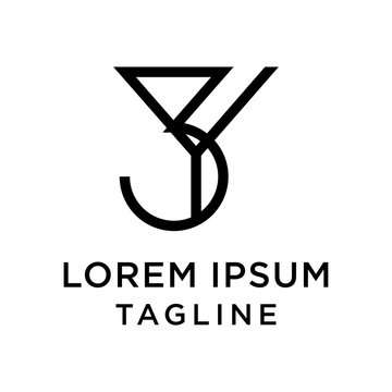 initial letter logo 3Y, Y3 logo template