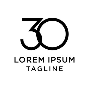 initial letter logo 3O, O3 logo template 