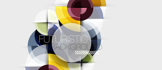 Obraz premium Geometric design abstract background - circles