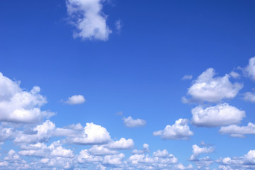 Blue Sky with clouds for background.