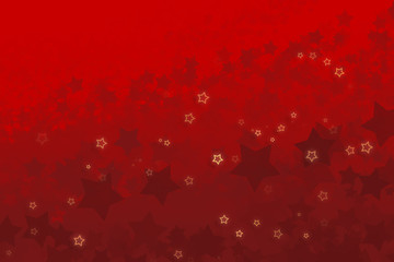 Red Christmas Background with Snow Flake Design
