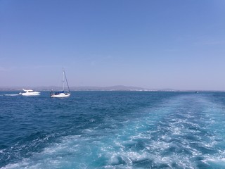 Fototapeta premium yacht in sea