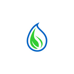 nature water logo icon vector design symbol