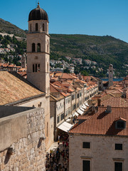 Buildings and Architecture of Dubrovnik Old Town on the Adriatic Coast, Croatia