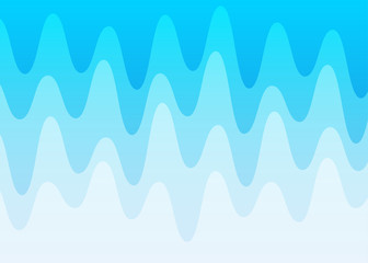 Blue wave layer zigzag concept vector abstract background