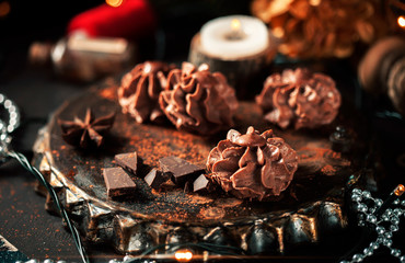 cookies with chocolate and nuts