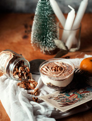 cup of coffee with whipped cream and chocolate