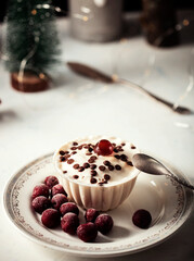 cake with berries