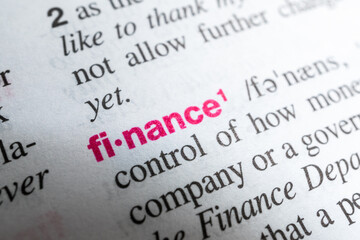 Obraz premium Dictionary meaning of English words