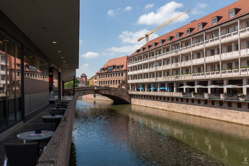 bridge on old town in Nuremberg