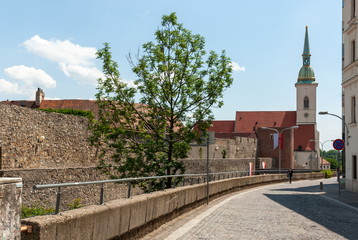 part of the old town in Bratislava