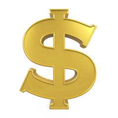 Dollar Currency Sign Isolated
