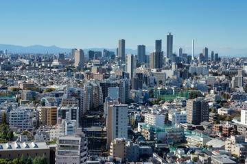 Fototapeta na wymiar Tokyo City view from Bunkyo Observation Deck