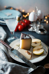 cheese Christmas still life decoration