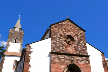 Fototapeta na wymiar Funchal Cathedral entrance , Madeira Island